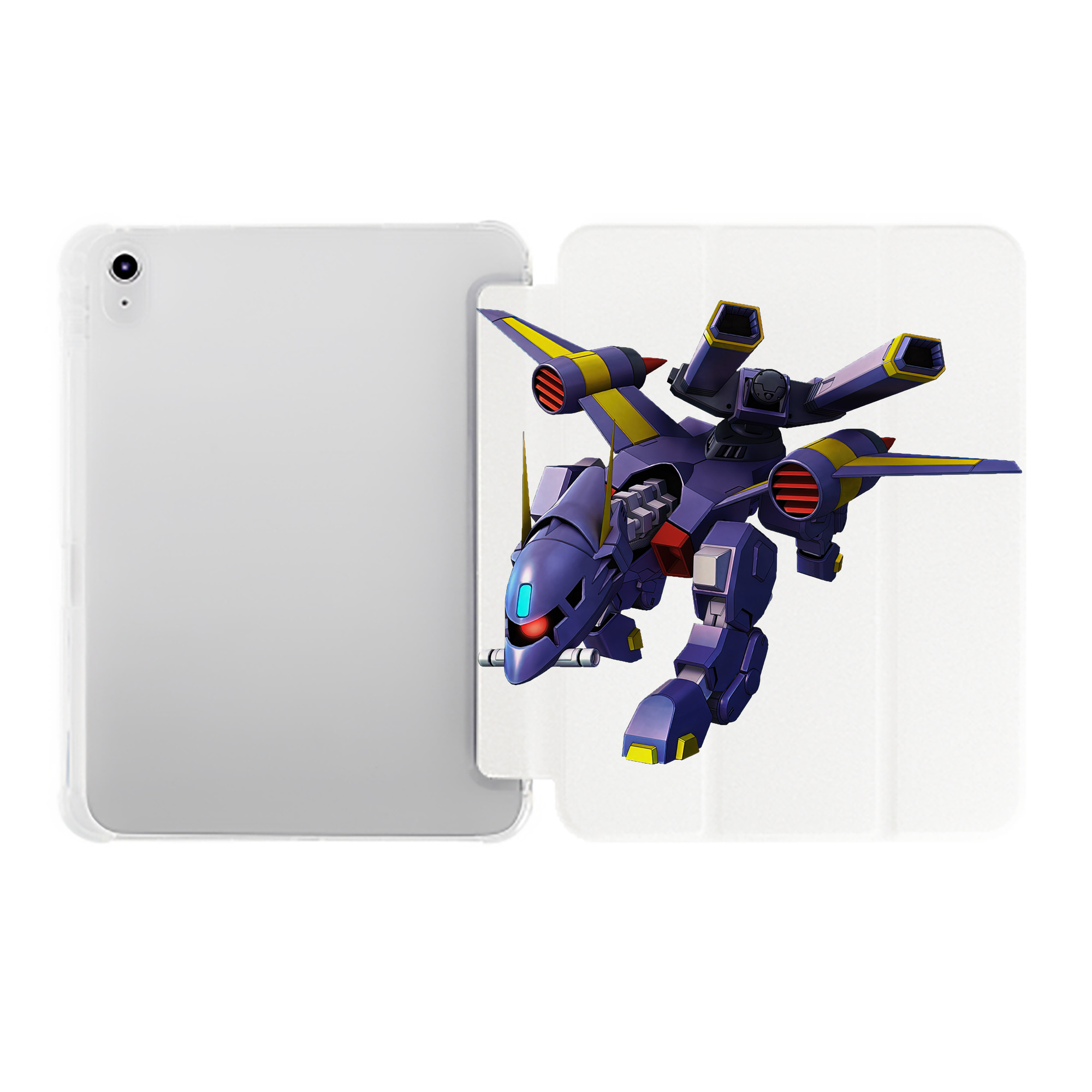 （画像用） 機動戦士ガンダム Mobile Suit Gundam IPad ケース ペン収納付き 三つ折りスタンド PUレザー×シリコン 対応機種9.5/10.5/10.9インチ